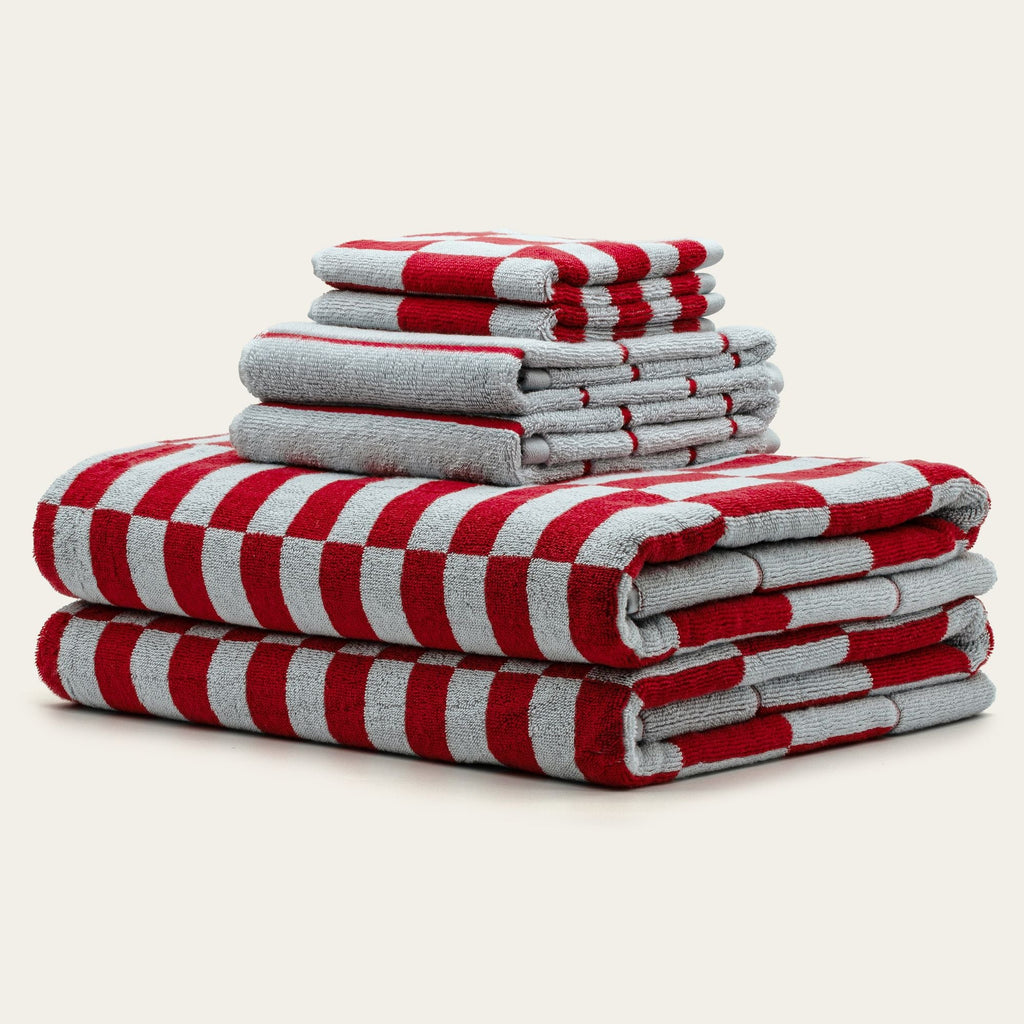 Pietra Checkered Australian Cotton Towels