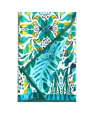 Amina Sea Glass Double-Sided Art Tea Towel