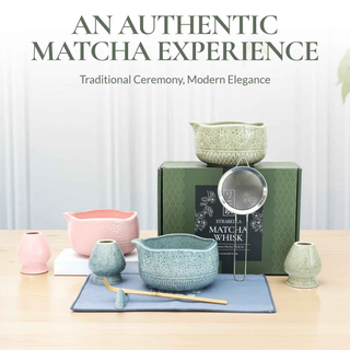 Strabella Matcha Whisk Set – Complete Bamboo & Ceramic Tea Set