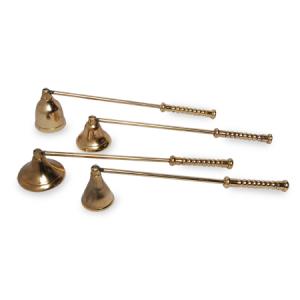 Assorted Set of 4 Solid Brass Candle Snuffers – Elegant Candle Care Tools