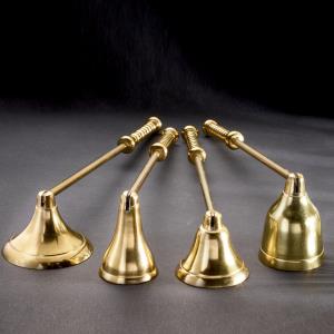 Assorted Set of 4 Solid Brass Candle Snuffers – Elegant Candle Care Tools