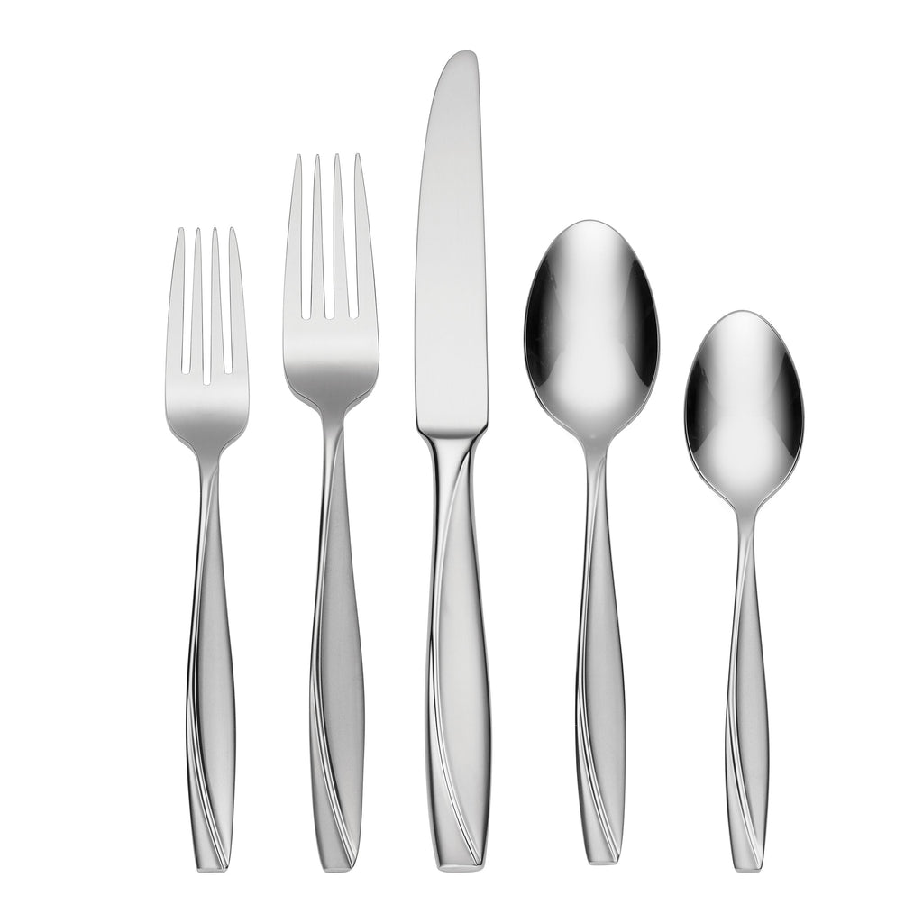 Oneida Cleo 45-Piece Flatware Set, 18/0 stainless steel