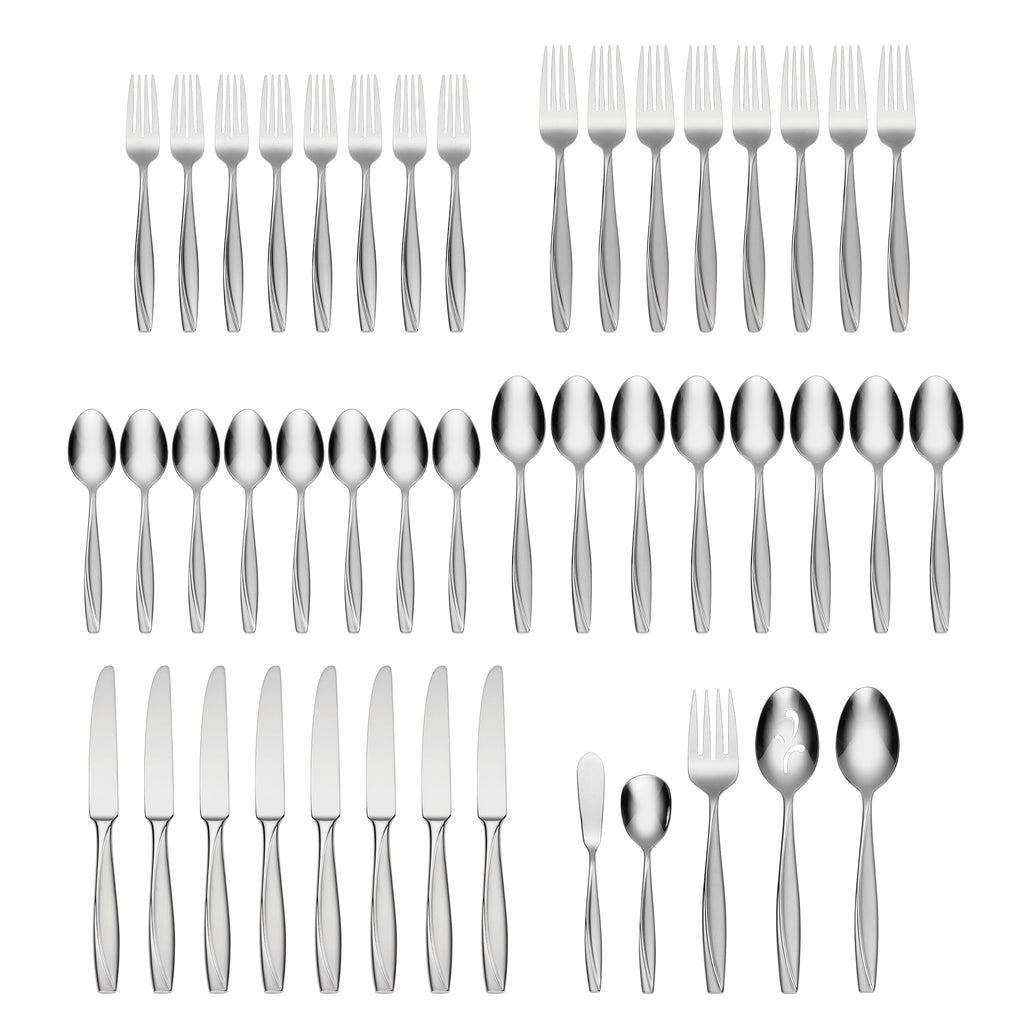 Oneida Cleo 45-Piece Flatware Set, 18/0 stainless steel (view 2)