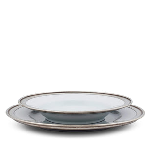 Classic Pewter Rim Soup Bowl