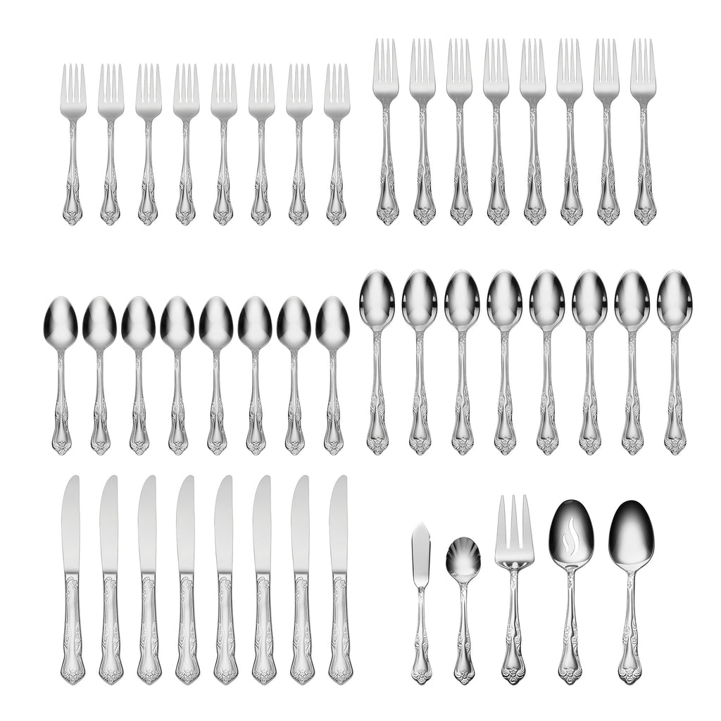 Oneida Azalea 45-Piece Flatware Set, 18/0 stainless steel (view 2)
