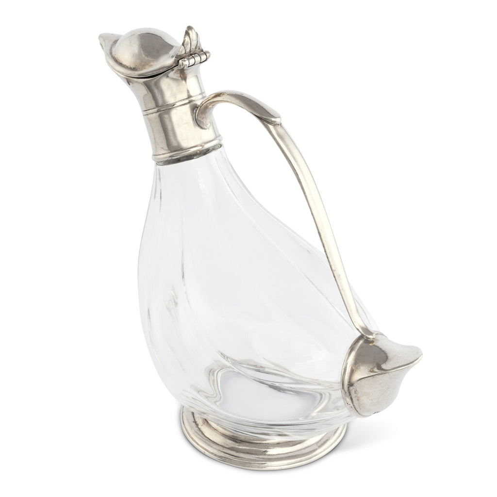 Duck Pewter Wine Decanter