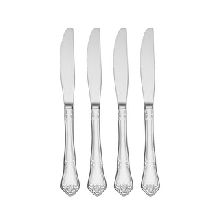 Oneida True Rose Dinner Knives, Set of 4, stainless steel
