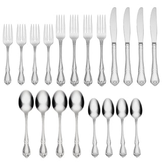 Oneida True Rose 20-Piece Flatware Set, 18/0 stainless steel (view 2)