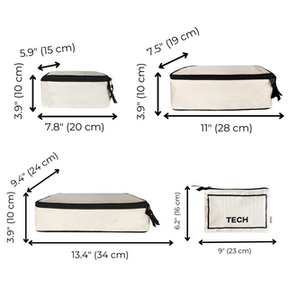 BA Travel Set, 8-pack – Cream