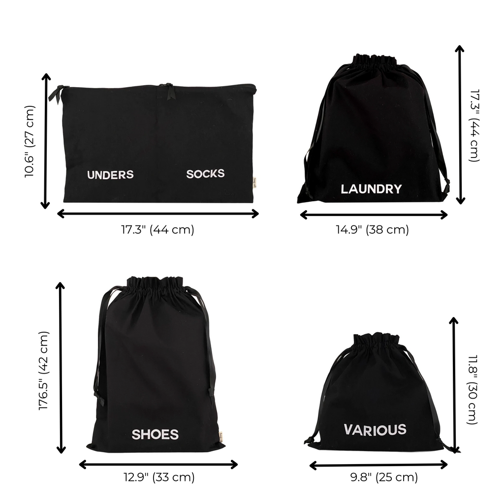 BA Travel Set, 8-pack – Black