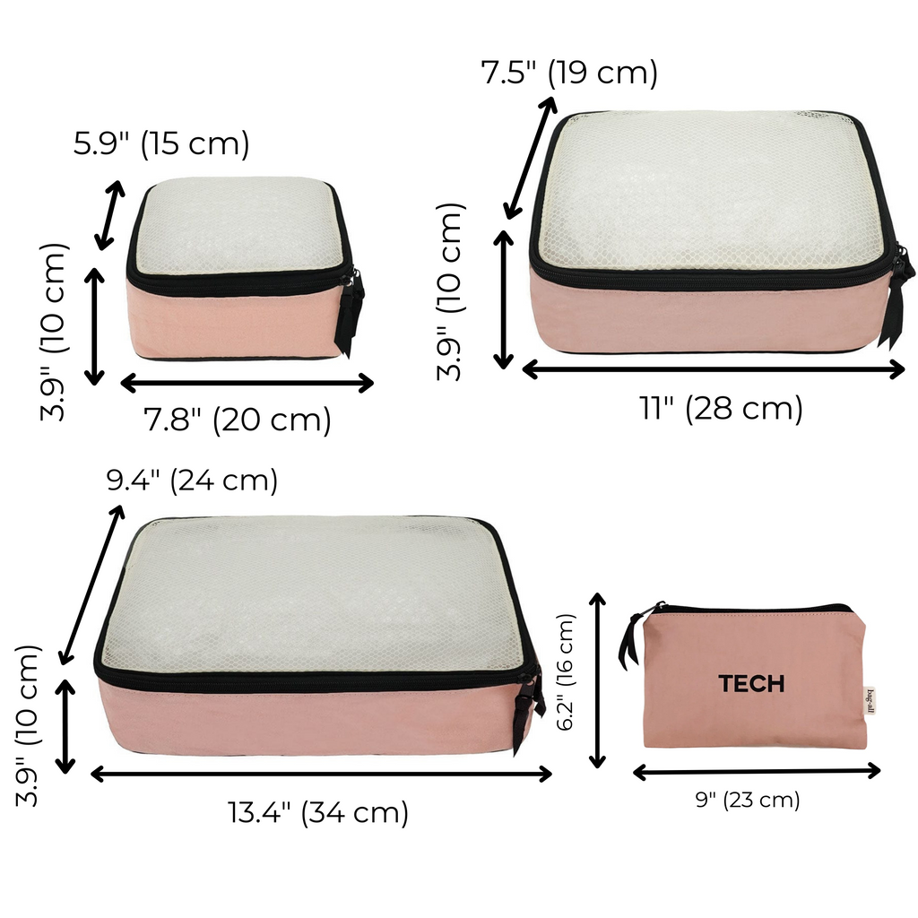 BA Travel Set, 8-pack – Pink/Blush