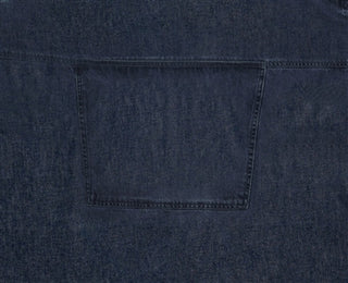 BBQ Style Apron – Brute ST Denim with Leather Straps and Utility Hooks