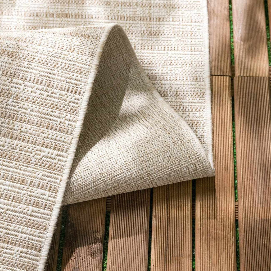 Stephan Beige Outdoor Rug – Durable Neutral Patio Carpet for Outdoors