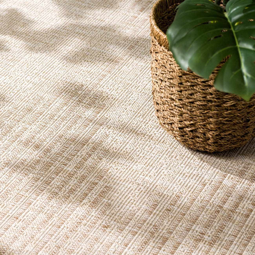 Stephan Beige Outdoor Rug – Durable Neutral Patio Carpet for Outdoors