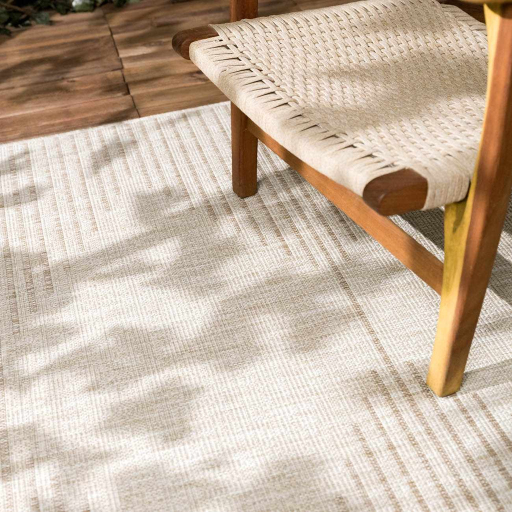 Stephan Beige Outdoor Rug – Durable Neutral Patio Carpet for Outdoors