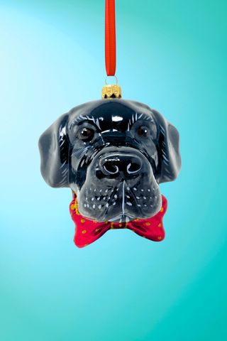 Black Labrador Polish Glass Ornament – Kenzie’s Signature Collection