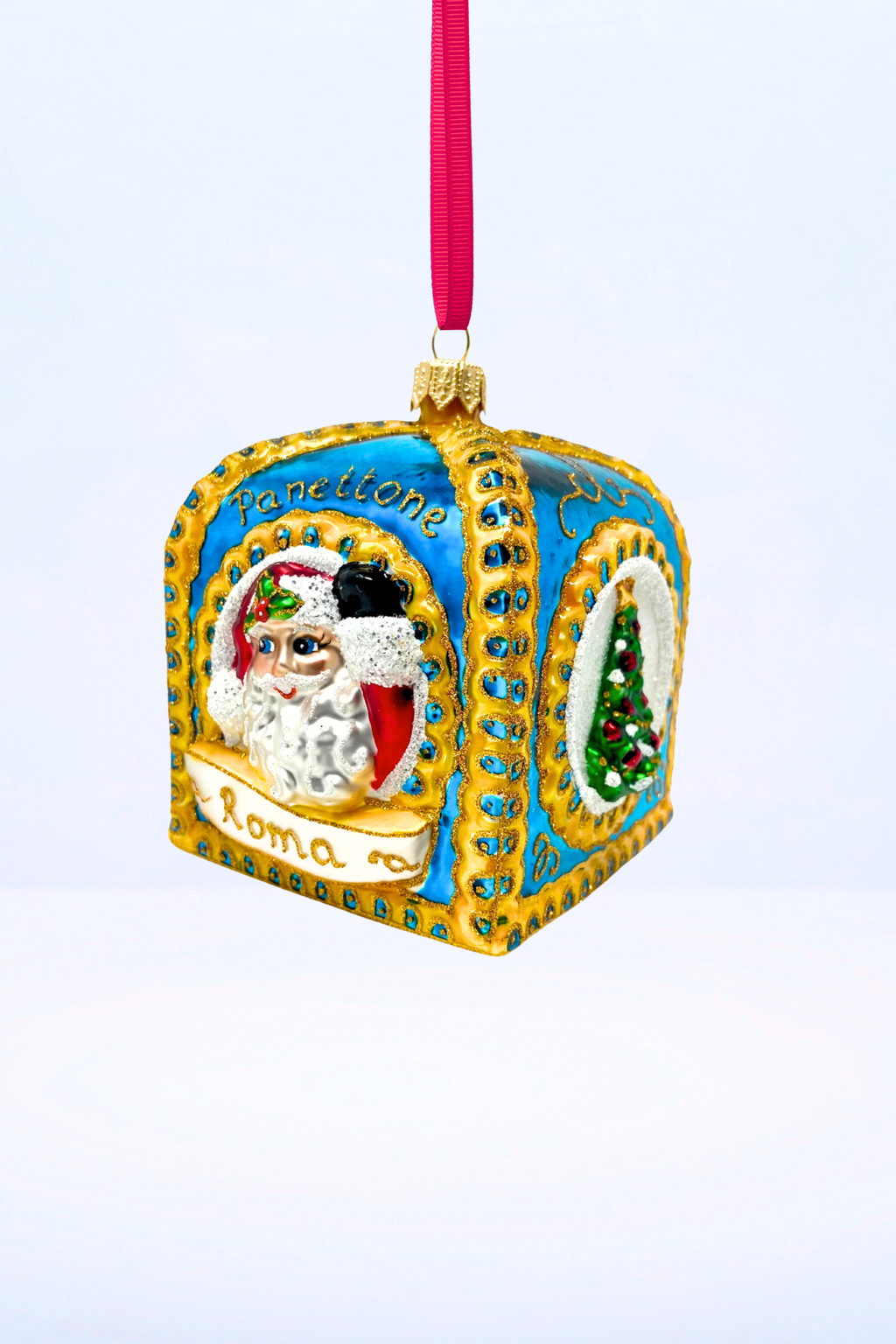 Blue Panettone Polish Glass Ornament – Carretto Collection