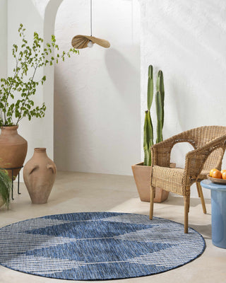 Stephan Navy Outdoor Rug – Durable Weather-Resistant Patio Carpet