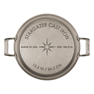 Heritage Gold 13.5-Inch Cast Iron Braiser – American Made