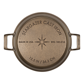 Heritage Gold 13.5-Inch Cast Iron Braiser – American Made