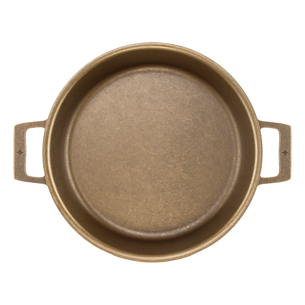 Heritage Gold 13.5-Inch Cast Iron Braiser – American Made