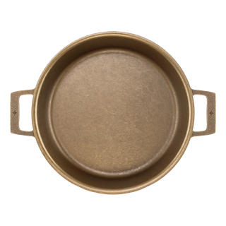 Heritage Gold 13.5-Inch Cast Iron Braiser – American Made