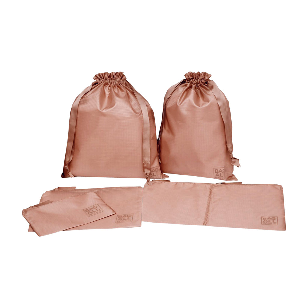 Packing Bags Set – Recycled Nylon – 5-pack – Pink/Blush