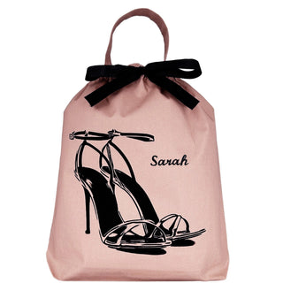 High Heel Sandal Shoe Bag – Pink/Blush