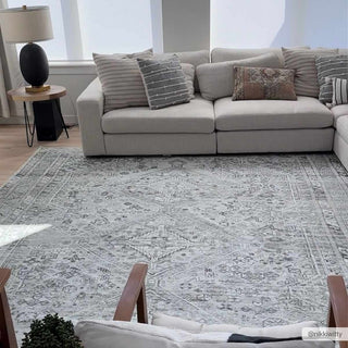 Barny Sage Flat Pile Washable Rug – Soft Modern Area Carpet for Home