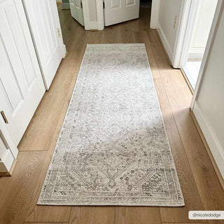 Barny Sage Flat Pile Washable Rug – Soft Modern Area Carpet for Home