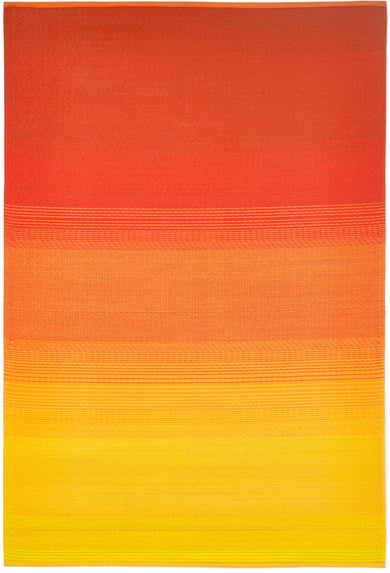 Big Sur Sunset Ombre Reversible Outdoor Patio Rug