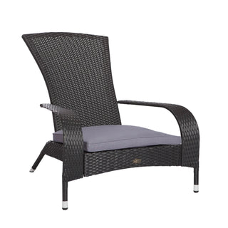 Black Coconino Wicker Chair-All-Weather Outdoor Patio Seating
