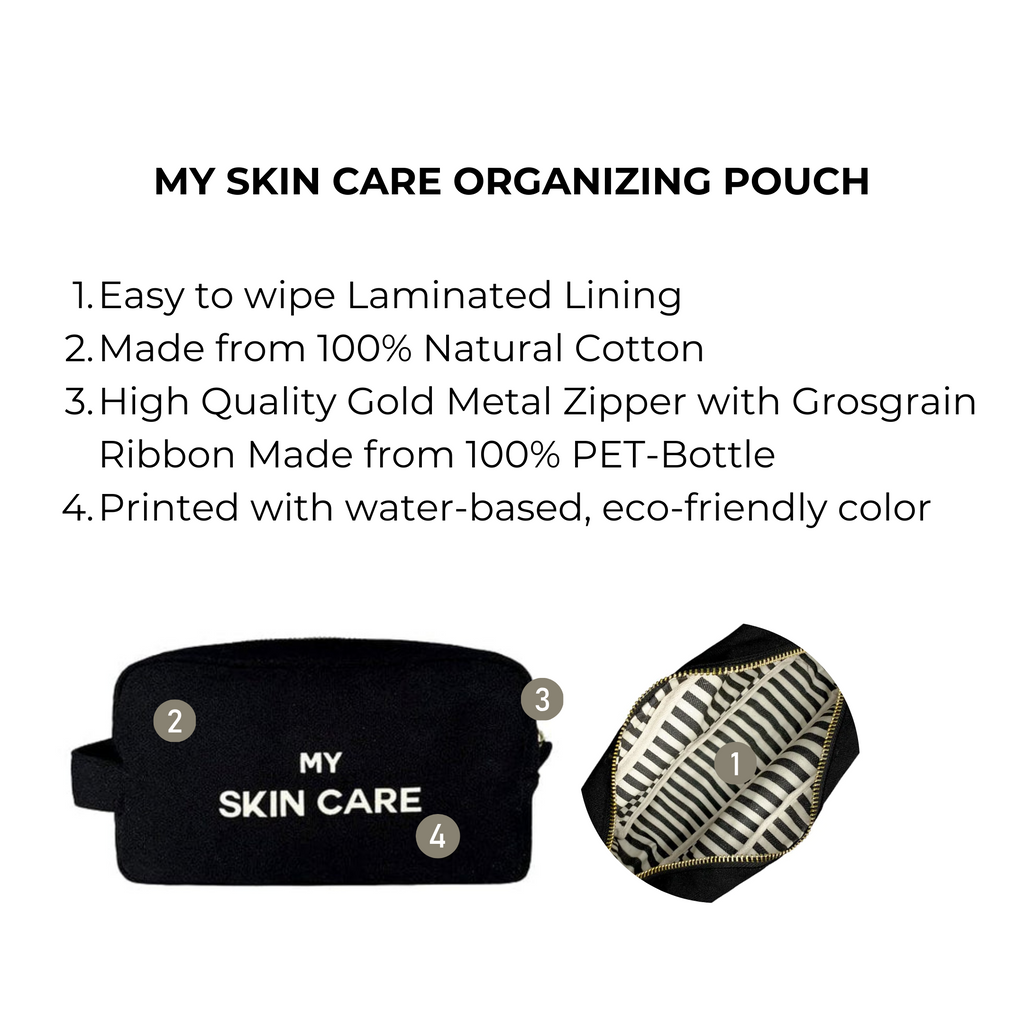My Skin Care - Organizing Pouch – Black
