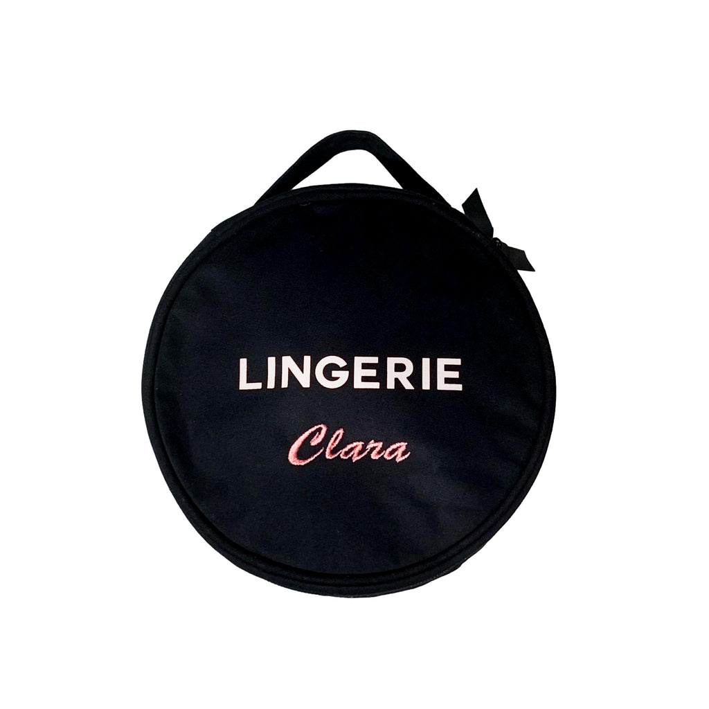 Round Lingerie Case – Black