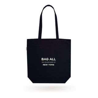 New York City Tote with Zipper and Inside Pocket – Black