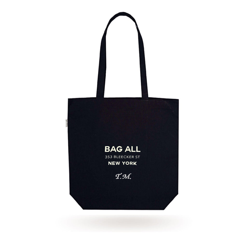 New York City Tote with Zipper and Inside Pocket – Black