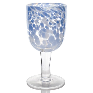 Torcello Spotted Rosa Wine Glass – Mouth-Blown Decorative Italian Style Glassware