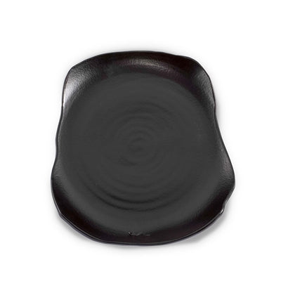 Extra Large Ceramic Board Plates – Set of 2 in Black Matte, White Gloss, or Platinum Glaze | Organic Shape