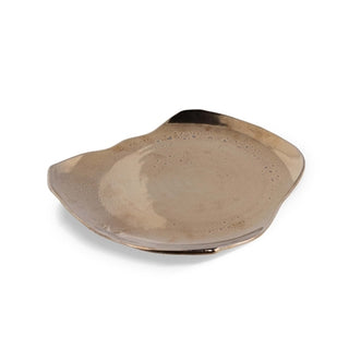 Extra Large Ceramic Board Plates – Set of 2 in Black Matte, White Gloss, or Platinum Glaze | Organic Shape