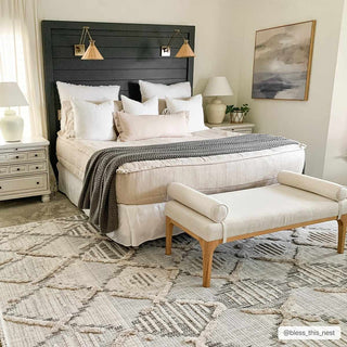 Bogtong High Low Rustic Rug – Soft Textured Modern Area Carpet