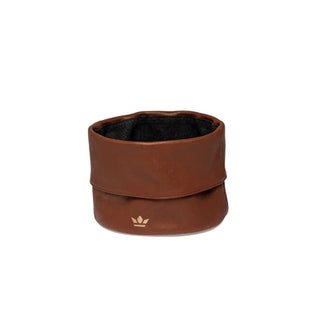 Ben Leather Bread Basket — Full Grain Leather with Cotton Lining, Multiple Colors Available