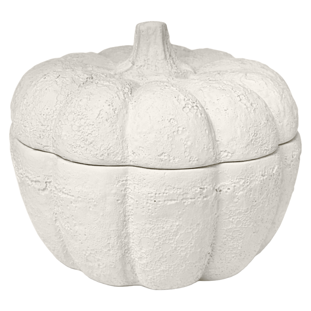 Cashmere and Vanilla Soy Candle - Cement Pumpkin Jar - 13.5 oz