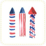 Summer Fun 4th of July Coasters – Set of 4