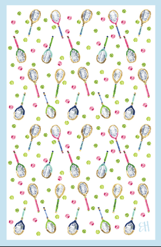 Elegant Serve It Up Double-Sided Tea Towel