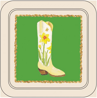 Elegant Cowgirl Western Coasters – Set of 4