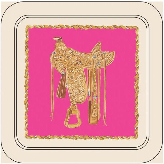 Elegant Cowgirl Western Coasters – Set of 4