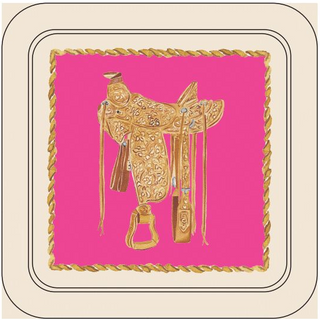 Elegant Cowgirl Western Coasters – Set of 4