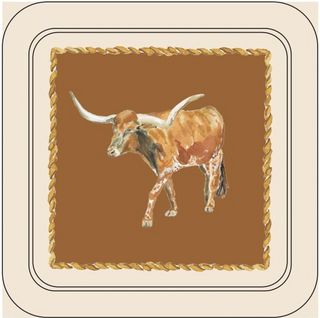 Elegant Cowboy Western Coasters – Set of 4