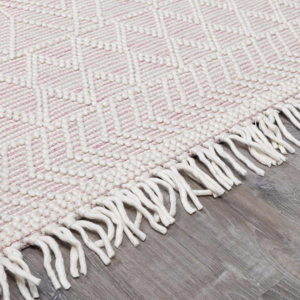 Ramsbury Soft Pink Wool Rug – Elegant Premium Wool Area Carpet