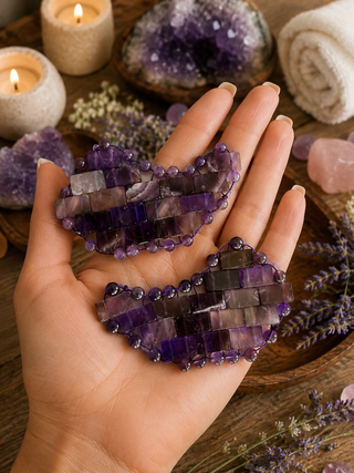 Amethyst Under Eye Mask – Cooling Crystal Eye Mask Set